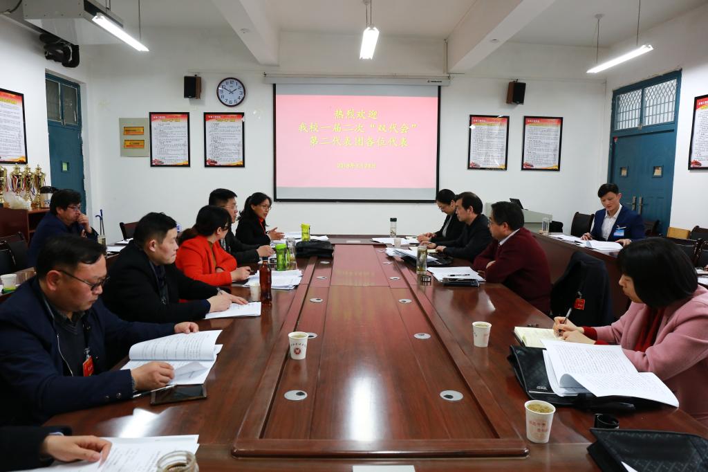 校领导参加分组讨论(二)