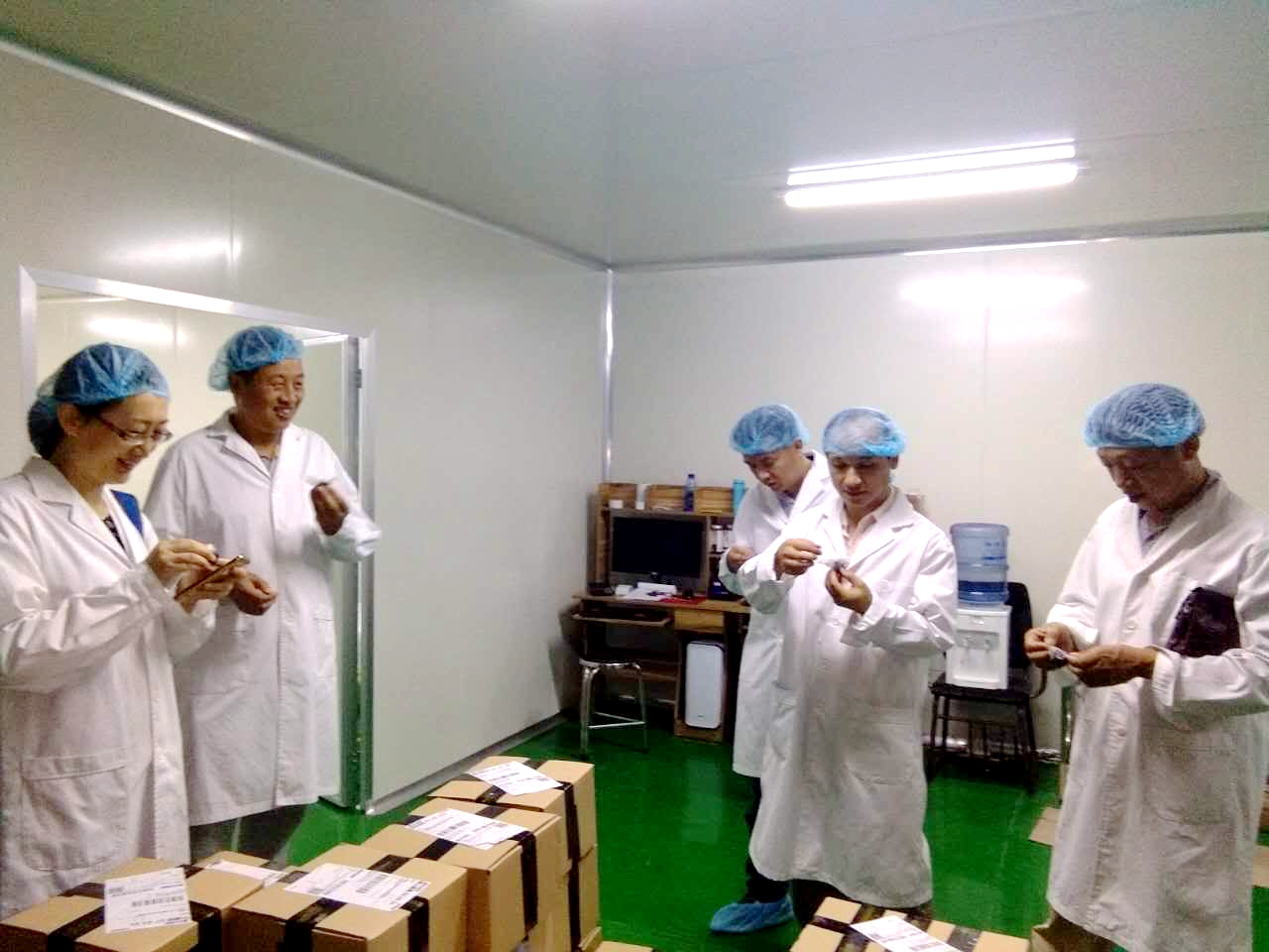 参观学习九拙堂有限公司生产车间